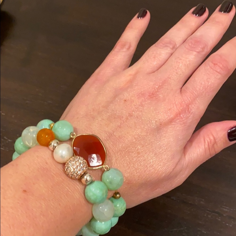 Set of 2 stackable bracelets